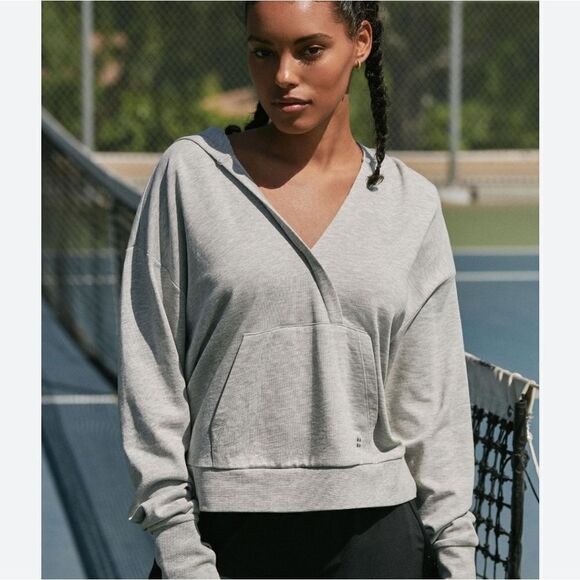 Sweaty Betty Tops - Sweaty Betty After Class Relaxed Crop Hoodie Size Medium